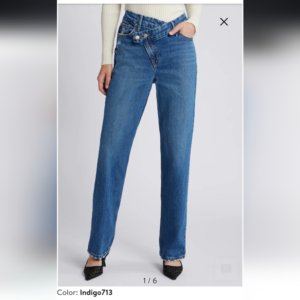 Brand New Good American 90s relaxed fit keans